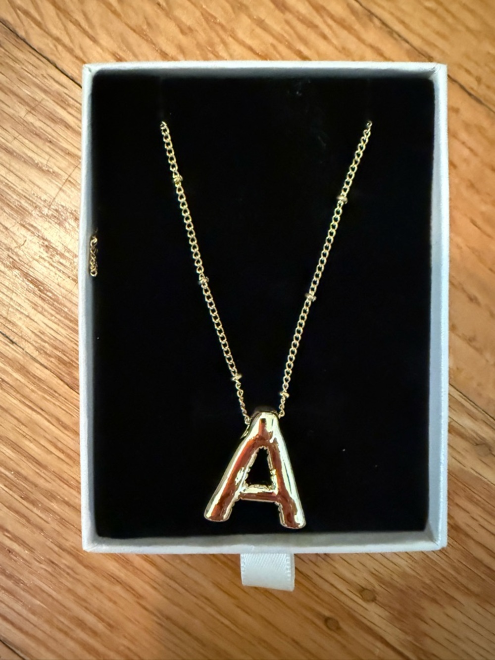 Gold Initial 'A' Pendant Necklace - Women's Jewelry